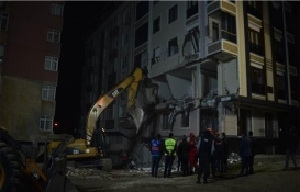 Bahçelievler’de çöken binanın çevresinde güvenlik önlemleri alındı!