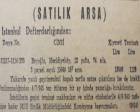 1945 yılında Mecidiyeköy'de 15.040 metrekare arsa 15 bin 40 liraya satılacakmış!