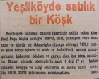 1952 yılında Köse Raif Paşa Köşkü satılacakmış!