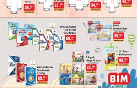 BİM'de ilkokul, ortaokul ve lise tüm dersler kitabı satışta! BİM aktüel ürünler kataloğu 28 Ekim 2022