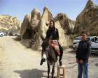 Eşekle Kapadokya turu turistlerin ilgisini çekiyor!